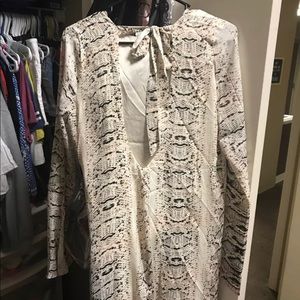 Snakeskin boutique dress